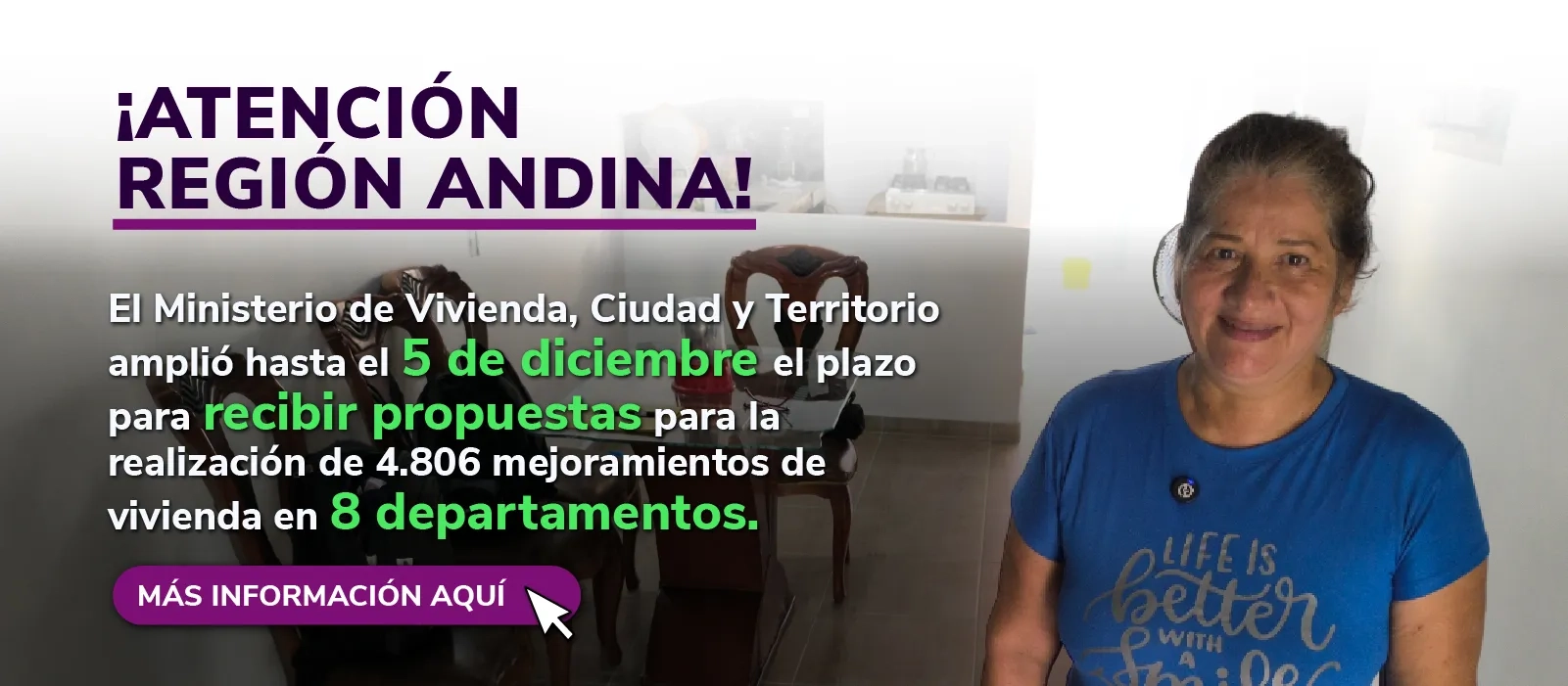 PIEZA GRAFICA AMPLIACION CONVOCATORIA MEJORAMIENTOS ANDINA