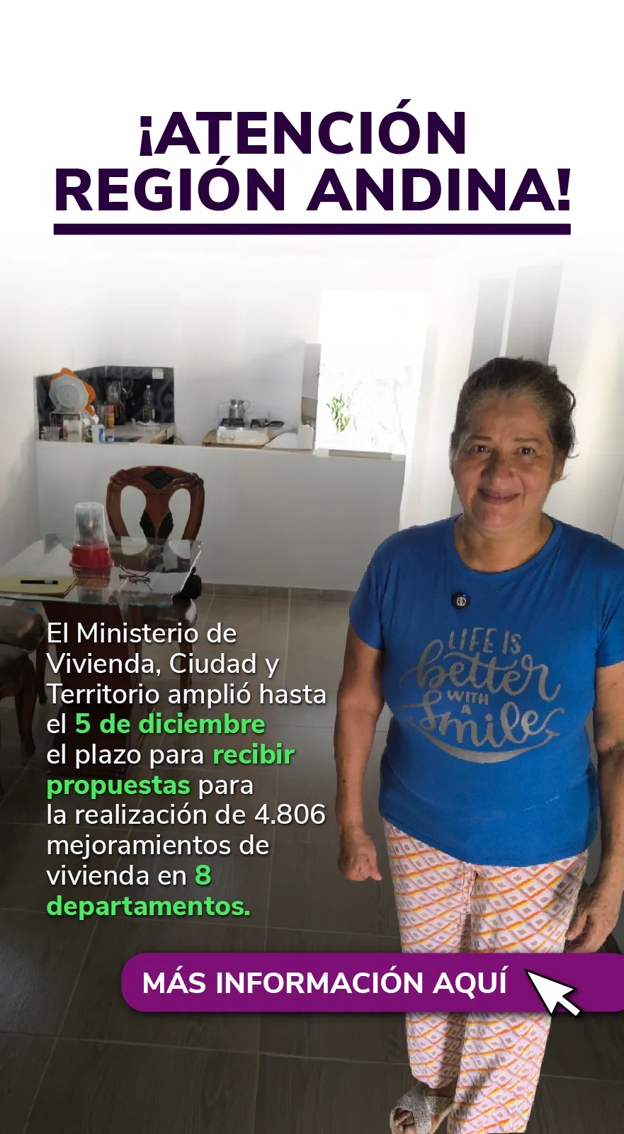 PIEZA GRAFICA AMPLIACION CONVOCATORIA MEJORAMIENTOS ANDINA