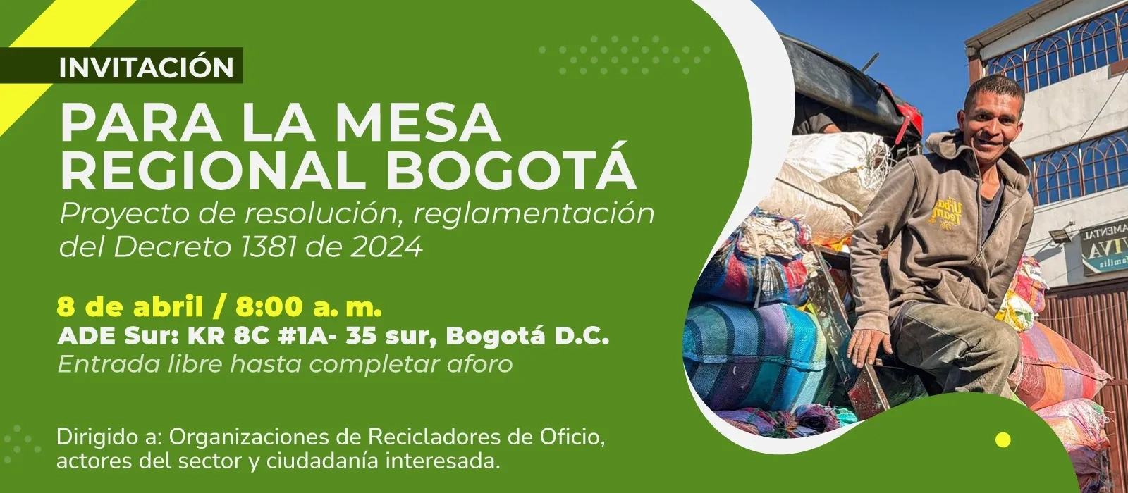 PIEZA GRAFICA MESA REGIONAL BOGOTA