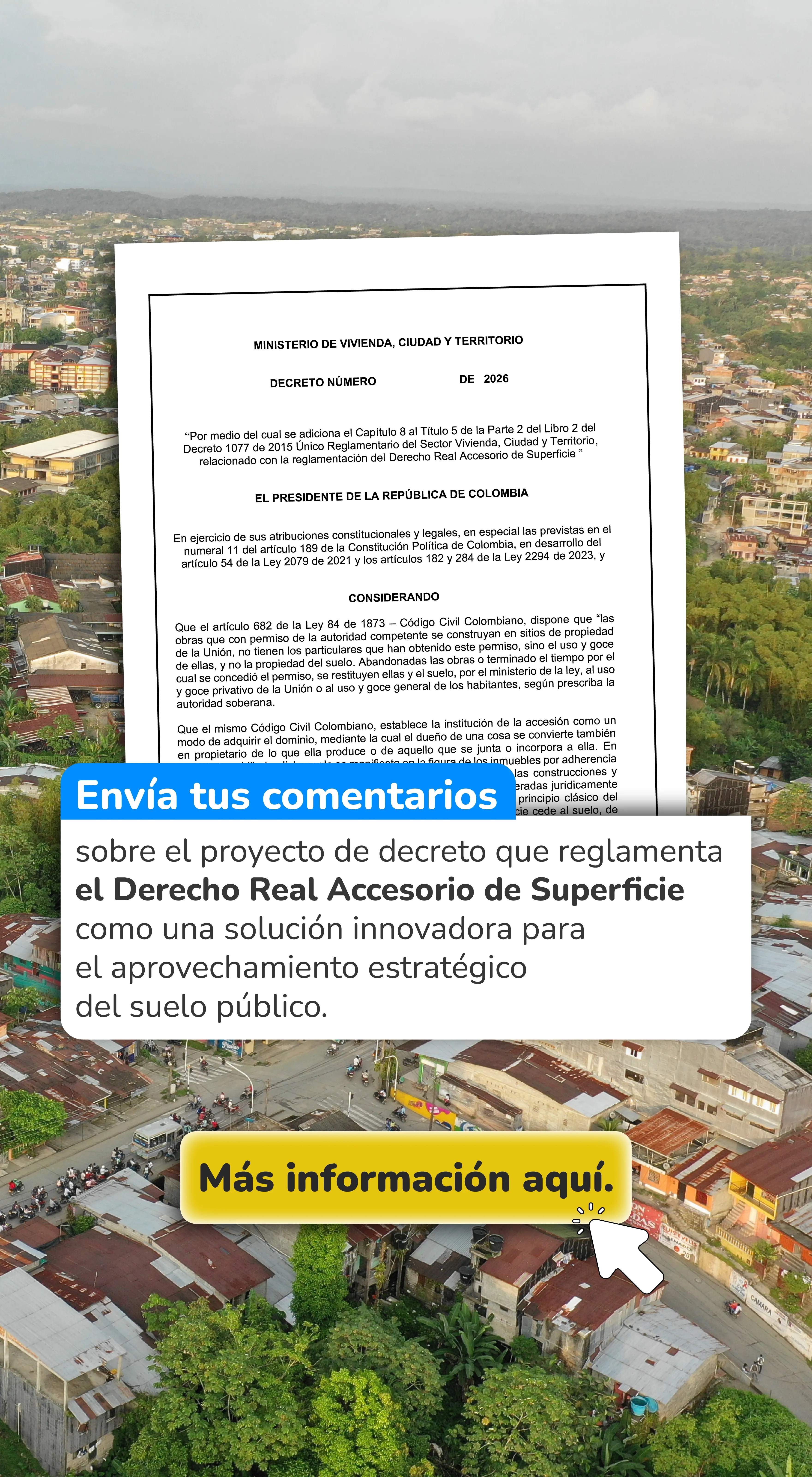 PIEZA GRAFICA DECRETO Derecho Real Accesorio de Superficie