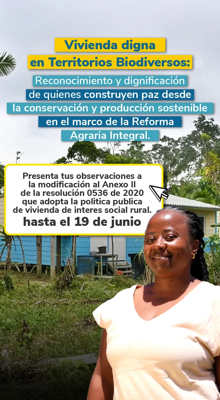 PIEZA GRÁFICA CONVOCATORIA VIVIENDA DE INTERES SOCIAL RURAL JUNIO