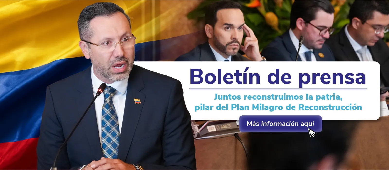 BANNER COMUNICADO JUNTOS RECONSTRUIMOS LA PATRIA
