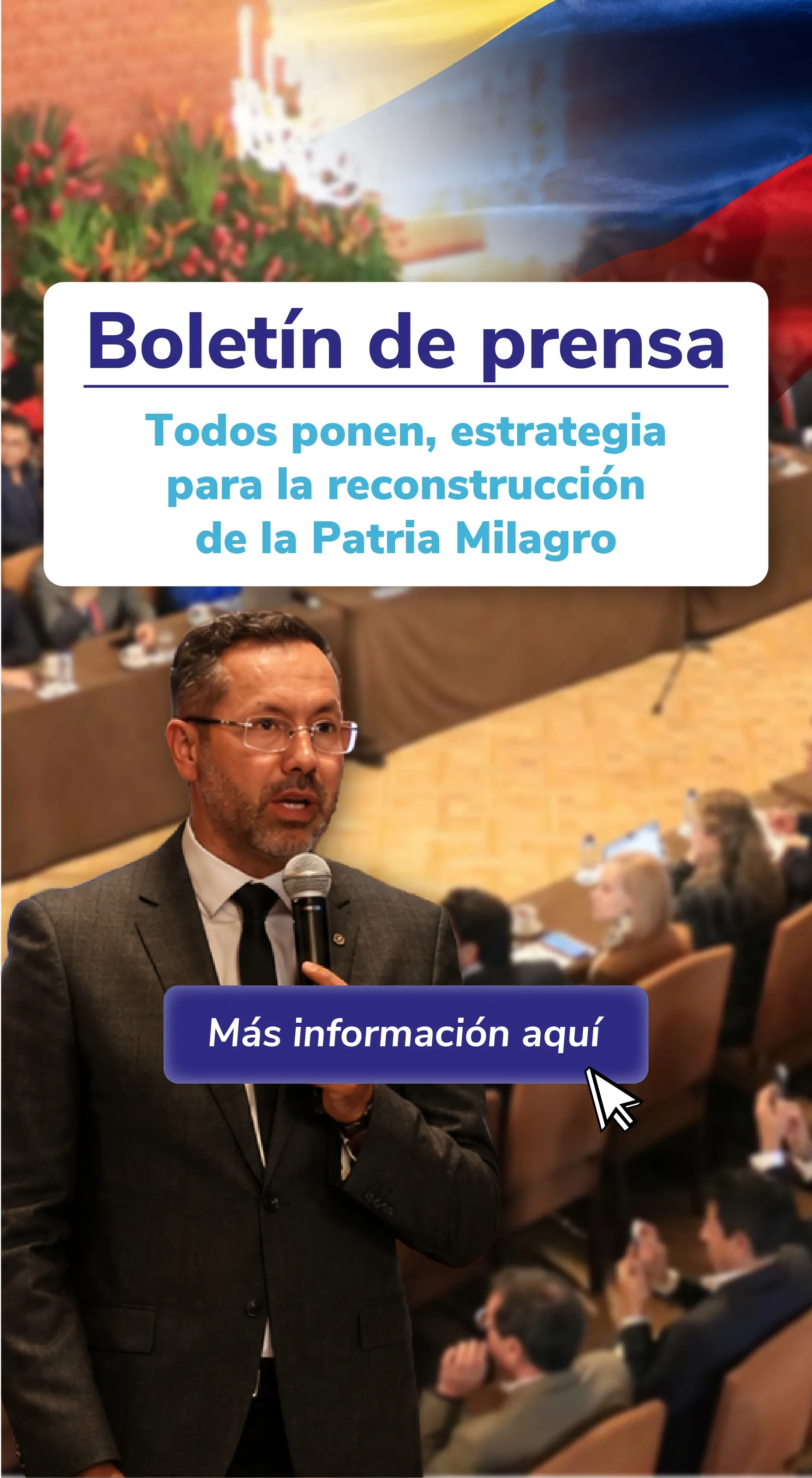 PIEZA GRÁFICA COMUNICADO TODOS PONEN, ESTRATEGIA PATRIA MILAGRO
