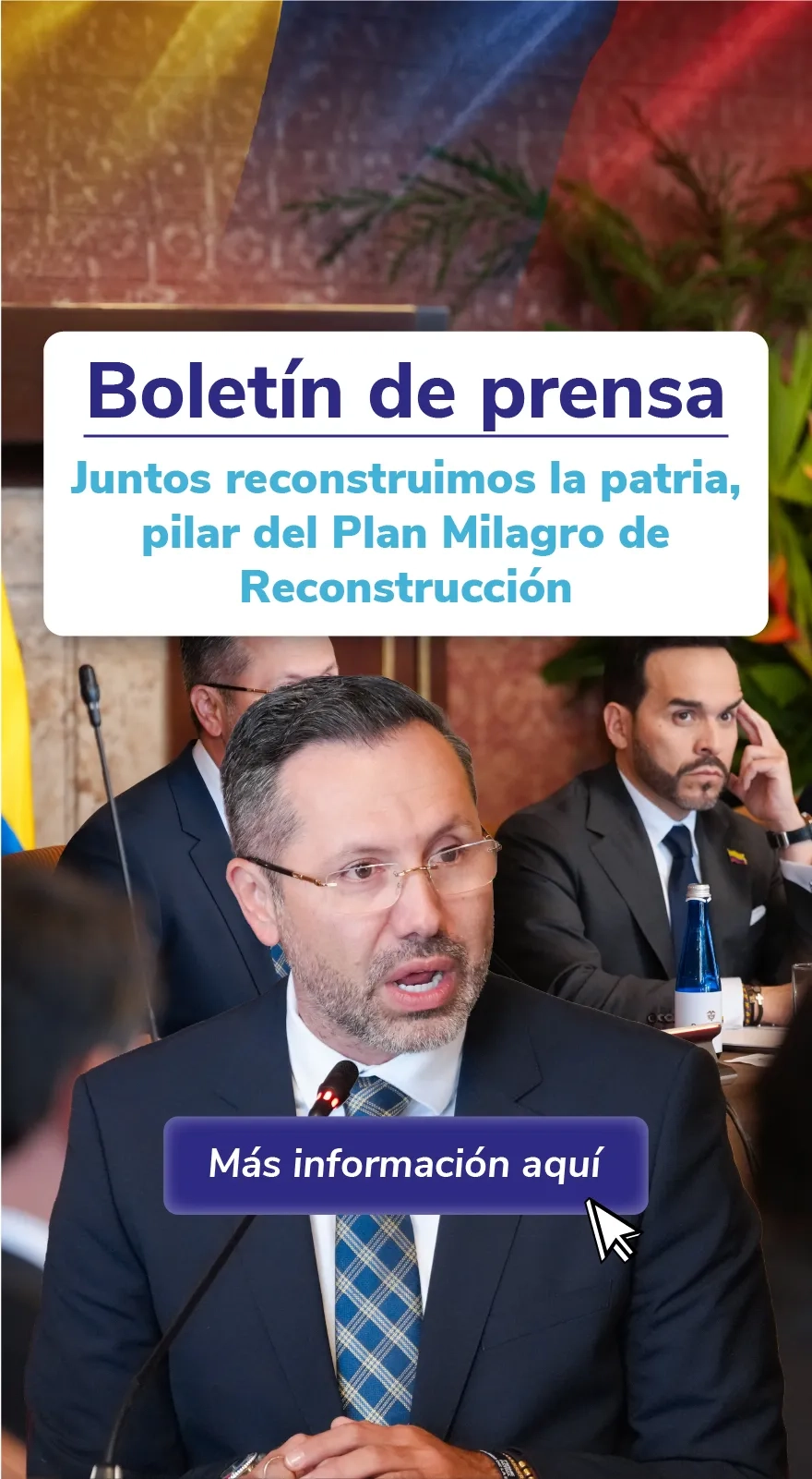 BANNER COMUNICADO JUNTOS RECONSTRUIMOS LA PATRIA