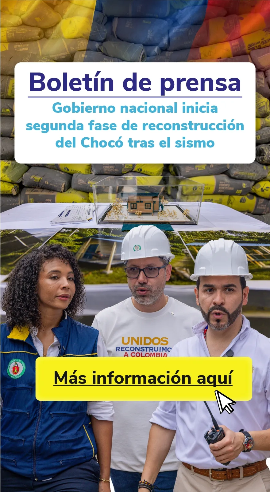 PIEZA GRAFICA COMUNICADO SEGUNDA FASE RECONSTRUCCION CHOCO