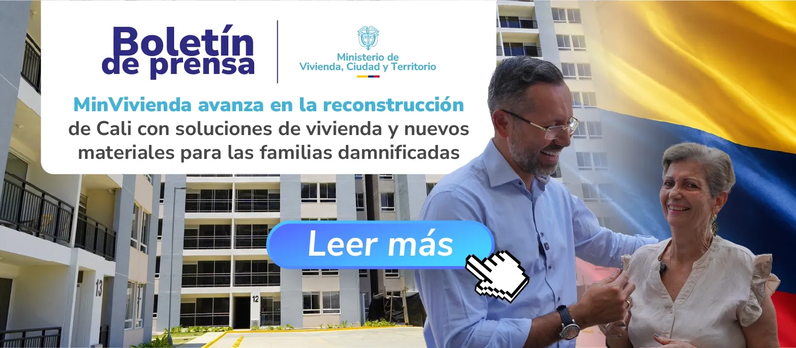 PIEZA GRAFICA COMUNICADO MINVIVIENDA AVANZA EN CALI