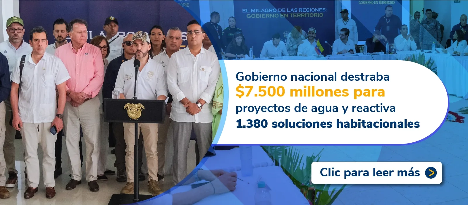 PIEZA GRAFICA COMUNICADO GOBIERNO NACIONAL DESTRABA INVERSION DE PROYECTOS DE AGUA EN LA GUAJIRA