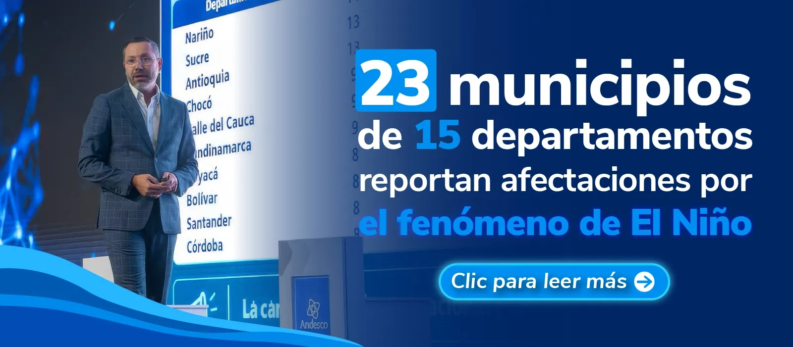 PIEZA GRAFICA COMUNICADO 15 DEPARTAMENTOS REPORTAN AFECTACIONES DE ACUEDUCTO Y ALCANTARILLADO POR EL FENOMENO DEL NIÑO